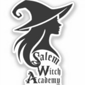 Sticker Salem Witch Academy Wiccan sorcières fête d'Hallow (Recto)