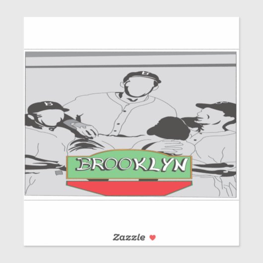 Sticker Salle Brooklyn Locker (Feuille)