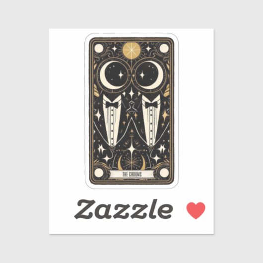 Sticker Salles de Tarot mariage (Feuille)