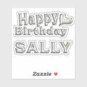Sticker Sally Happy Birthday (Feuille)