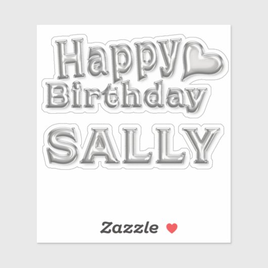 Sticker Sally Happy Birthday (Feuille)
