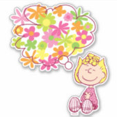 Sticker Sally pense aux fleurs (Devant)