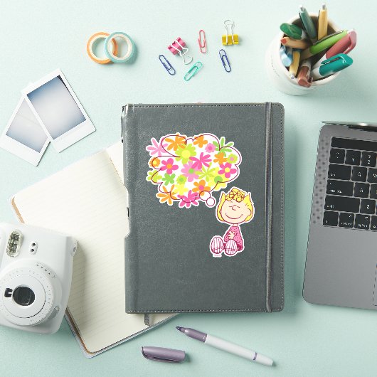 Sticker Sally pense aux fleurs (Couverture iPad)