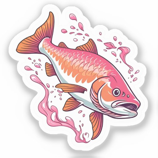 Sticker Salmon  (Recto)