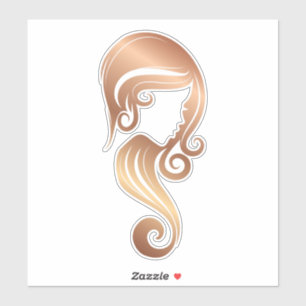 Sticker Salon rose Gold Parties scintillant Beauté Fille c