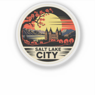 Sticker Salt Lake City Utah USA
