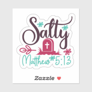 Sticker Salty & Dead : Graphisme Avec Tombstone