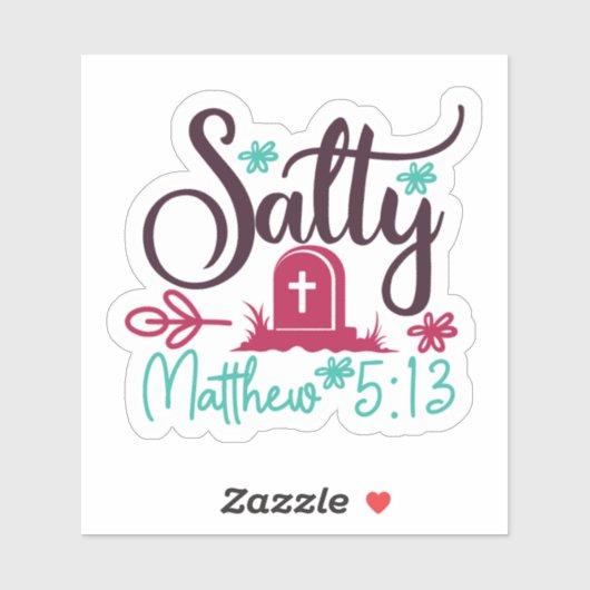 Sticker Salty & Dead : Graphisme Avec Tombstone (Feuille)