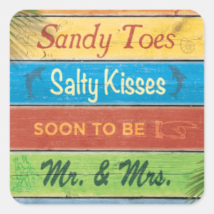 Sticker Salty Kisses Toes Sandy