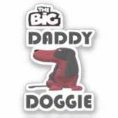 Sticker Salut à papa chien (Recto)