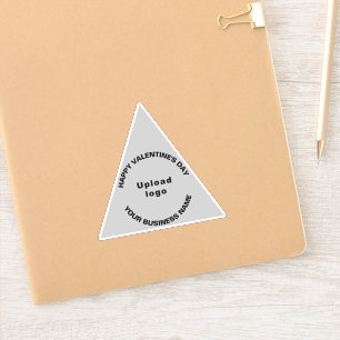 Sticker Salutation de Saint-Valentin sur Grey Triangle Vin