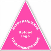 Sticker Salutation des entreprises Hanoukka sur le triangl (Devant)