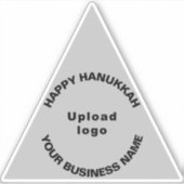 Sticker Salutation des entreprises Hanoukka sur le triangl (Devant)