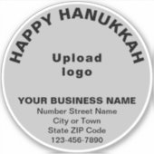 Sticker Salutation des entreprises Hanoukka sur le vinyle  (Devant)