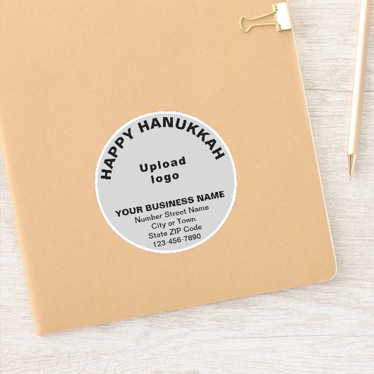 Sticker Salutation des entreprises Hanoukka sur le vinyle  (Carnet)