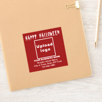 Salutation d'Halloween d'affaires sur le Carré rou
