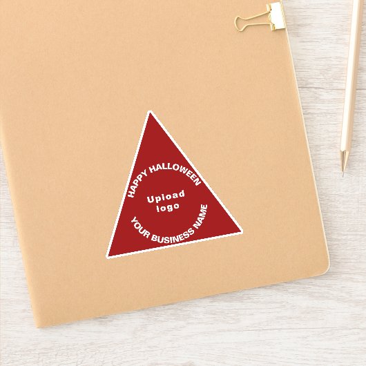 Sticker Salutation d'Halloween d'affaires sur le triangle (Carnet)