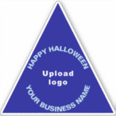 Sticker Salutation d'Halloween d'affaires sur le triangle  (Devant)