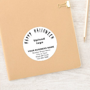 Sticker Salutation d'Halloween d'affaires sur le vinyle bl