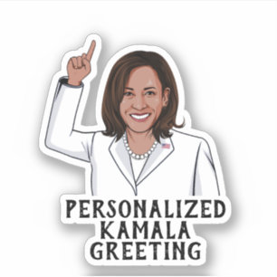Sticker Salutation Kamala personnalisée