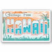 Sticker Salutations d'Hawaii (Recto)