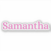 Sticker Samantha (Devant)