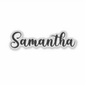 Sticker Samantha Nom - Calligraphie manuscrite (Devant)