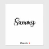 Sticker Sammy Name - Calligraphie manuscrite (Feuille)
