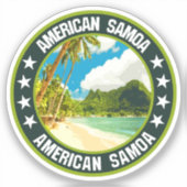 Sticker Samoa américaines (Recto)
