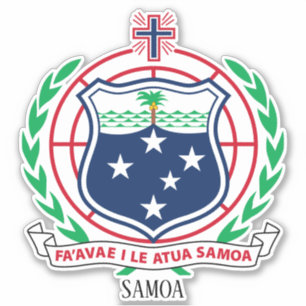 Sticker Samoa National Armoiries Patriotique