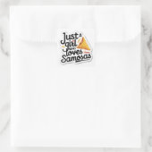 Sticker Samosa Lover : Juste une fille qui aime Sa (Sac)