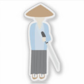 Sticker Samouraï (Devant)