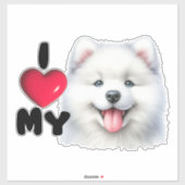 Sticker Samoyed Shoney (Feuille)