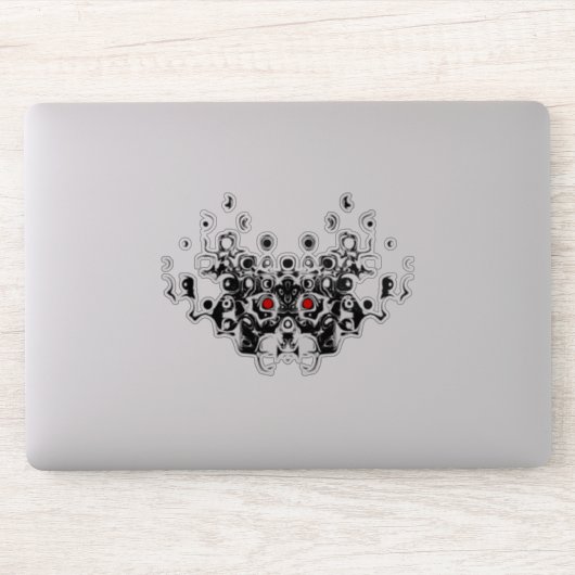 Sticker Samurai ancien masque démon v1 (Ordinateur)