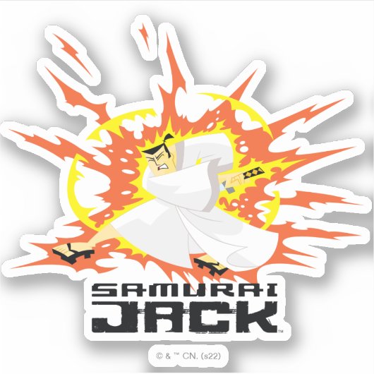 Sticker Samurai Jack Energy Graphic (Devant)