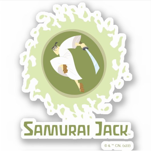 Sticker Samurai Jack Leaping Graphic (Devant)