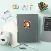 Sticker Samurai Jack Souriant Futuristic Frame Graphic (Couverture iPad)