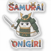 Sticker Samurai Onigiri (Devant)