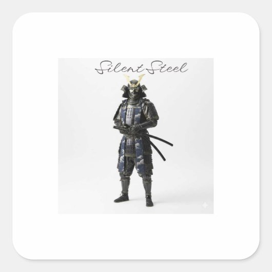 sticker samurai warrior (Voorkant)