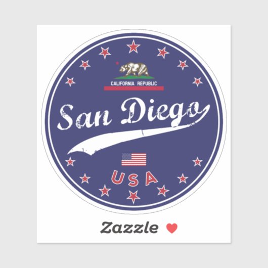 Sticker San Diego (Feuille)