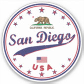 Sticker San Diego, Californie (Devant)