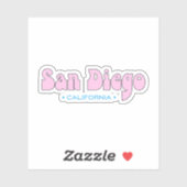 Sticker San Diego Californie (Feuille)