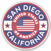 Sticker SAN DIEGO, Californie (Devant)