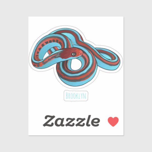 Sticker San Francisco garter snake (Feuille)