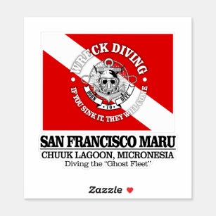 Sticker San Francisco Maru (meilleures épaves)