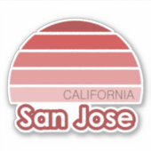 Sticker San Jose California (Devant)