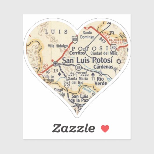 Sticker San Luis Potosi MX (Feuille)