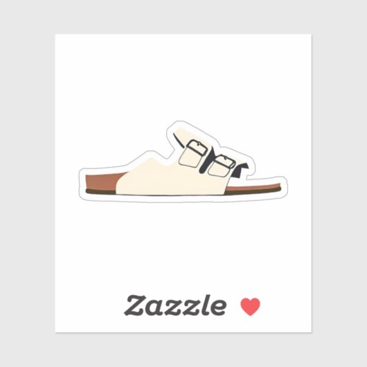 Sticker Sandal attaché (Feuille)