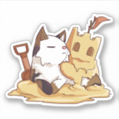 Sticker Sandcastle Cat (Devant)