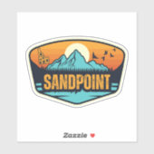 Sticker Sandpoint, Idaho (Feuille)